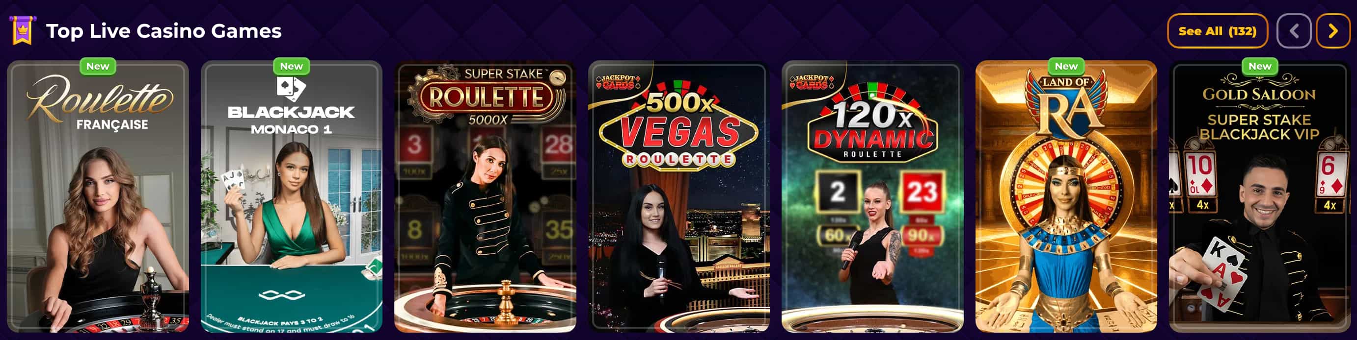 RoyalGame Casino running in a mobile browser on iOS and Android